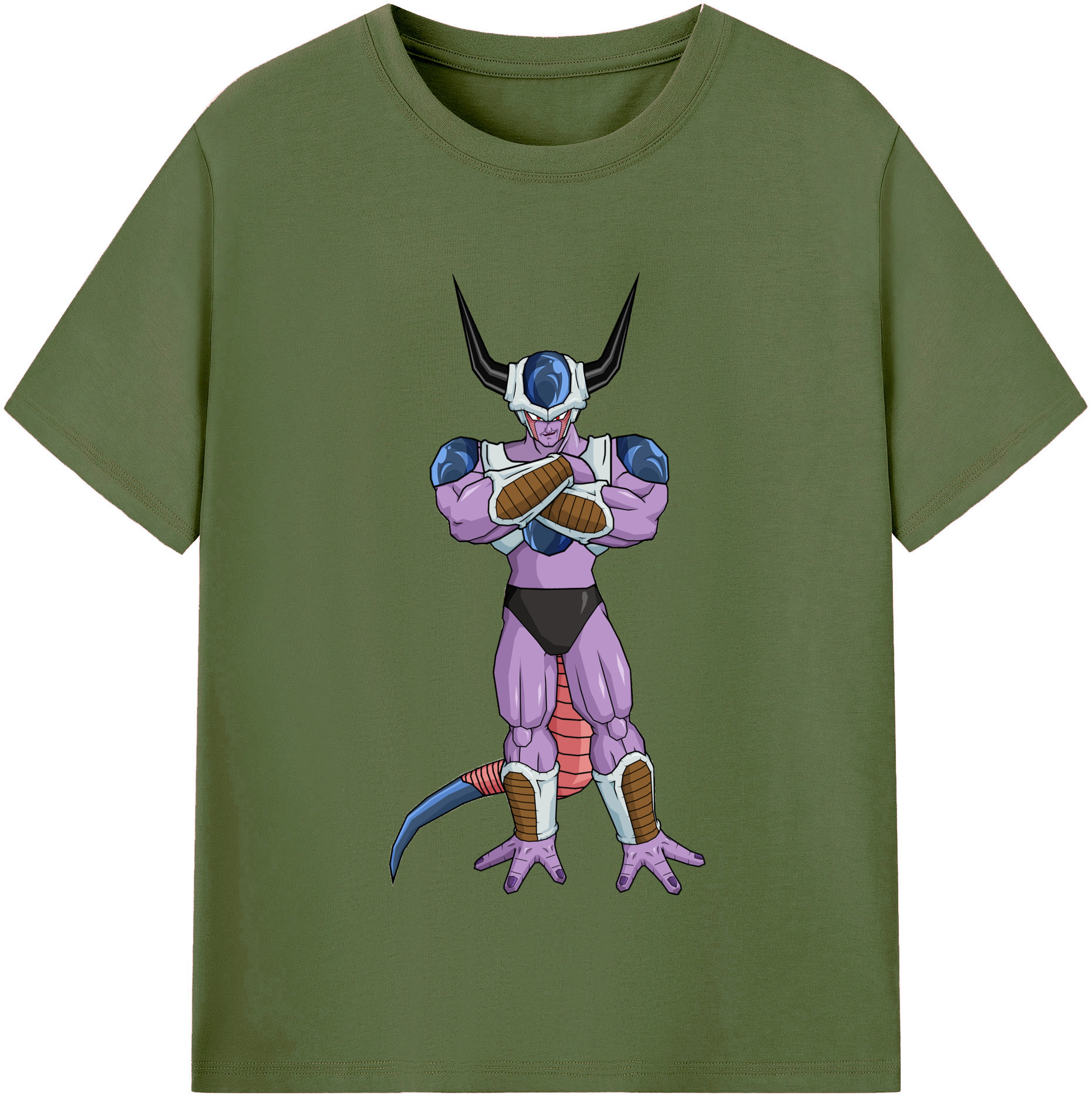 （画像用） ドラゴンボール フリーザ DRAGON BALL Frieza 綿100％半袖Tシャツ（フロントプリント）